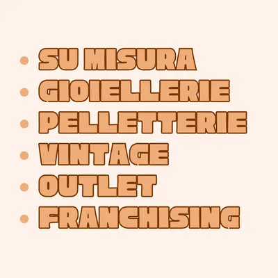 Tutte le tipologie di negozio